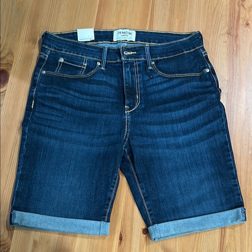 Levi Denizen Denim Bermuda Blue Jean Shorts